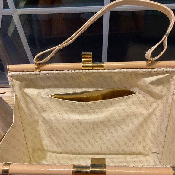 VTG Rodo Italy Woven Wicker Purse - Picture 5 of 6